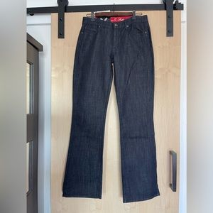 NWT VAULT DENIM/COOKIE JOHNSON dark washed grace bootcut jeans.